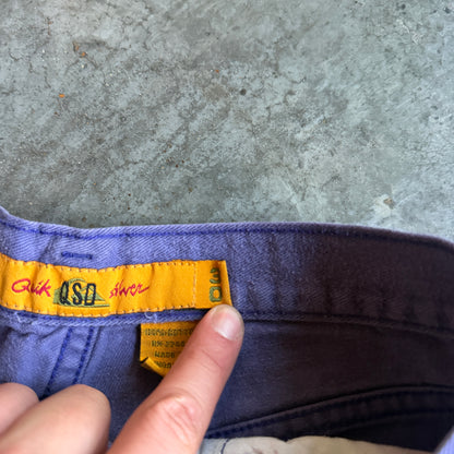 Quiksilver QSD Salt Water Denim RARE Purple Shorts 90's - 30