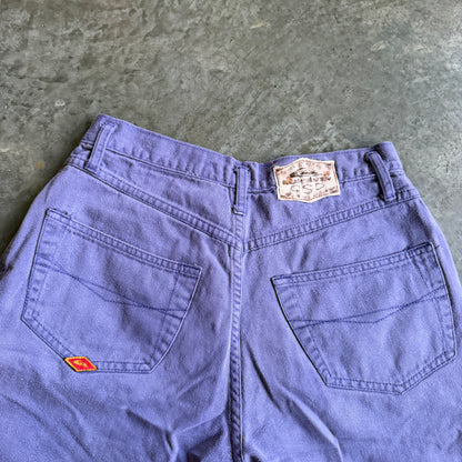 Quiksilver QSD Salt Water Denim RARE Purple Shorts 90's - 30