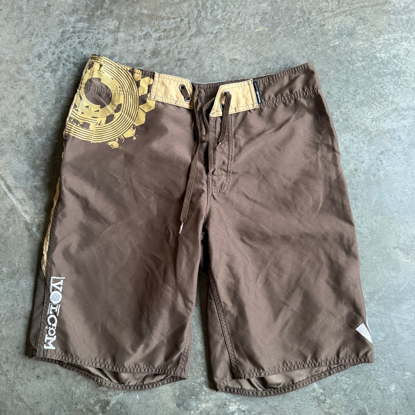 Volcom Geometric Side Panel Big Logo Board Shorts 00's - 34