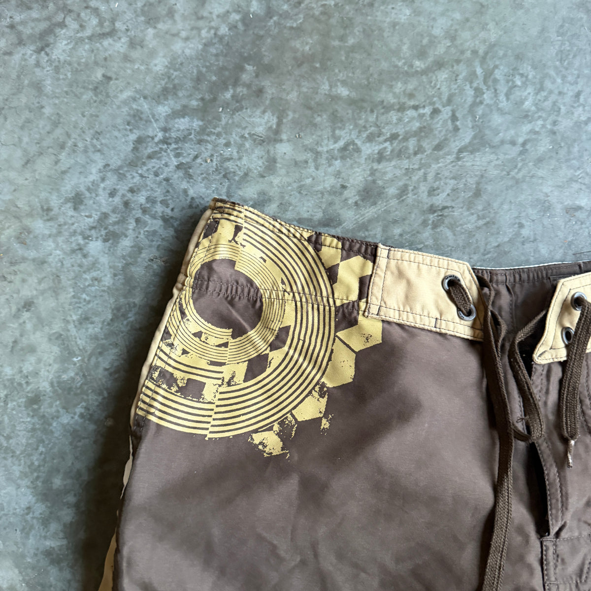 Volcom Geometric Side Panel Big Logo Board Shorts 00's - 34