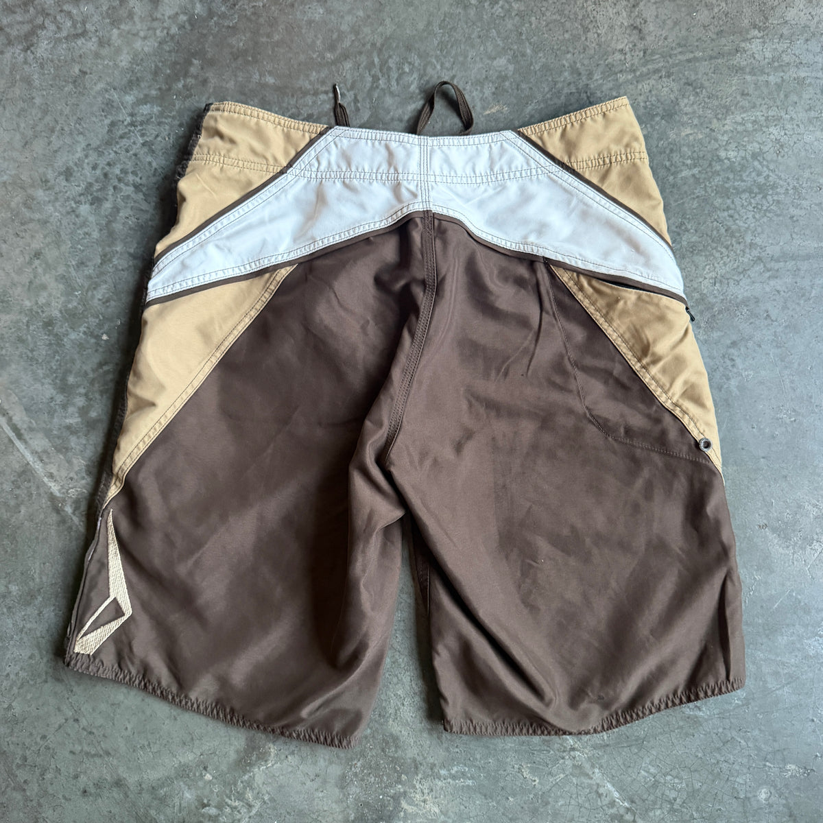 Volcom Geometric Side Panel Big Logo Board Shorts 00's - 34