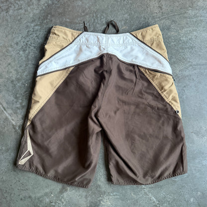 Volcom Geometric Side Panel Big Logo Board Shorts 00's - 34
