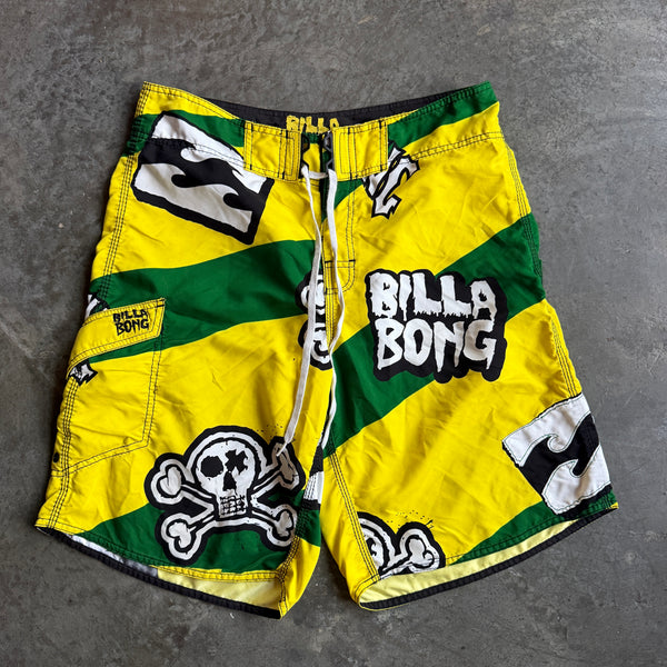 Billabong Skull Cross Bones AOP Board Shorts 00's - 34