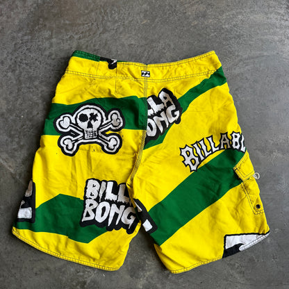 Billabong Skull Cross Bones AOP Board Shorts 00's - 34