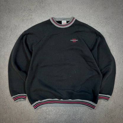 Wilson Athletic Faded Ringer Style Crewneck Sweatshirt 90's - XL