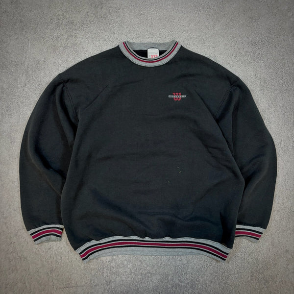 Wilson Athletic Faded Ringer Style Crewneck Sweatshirt 90's - XL