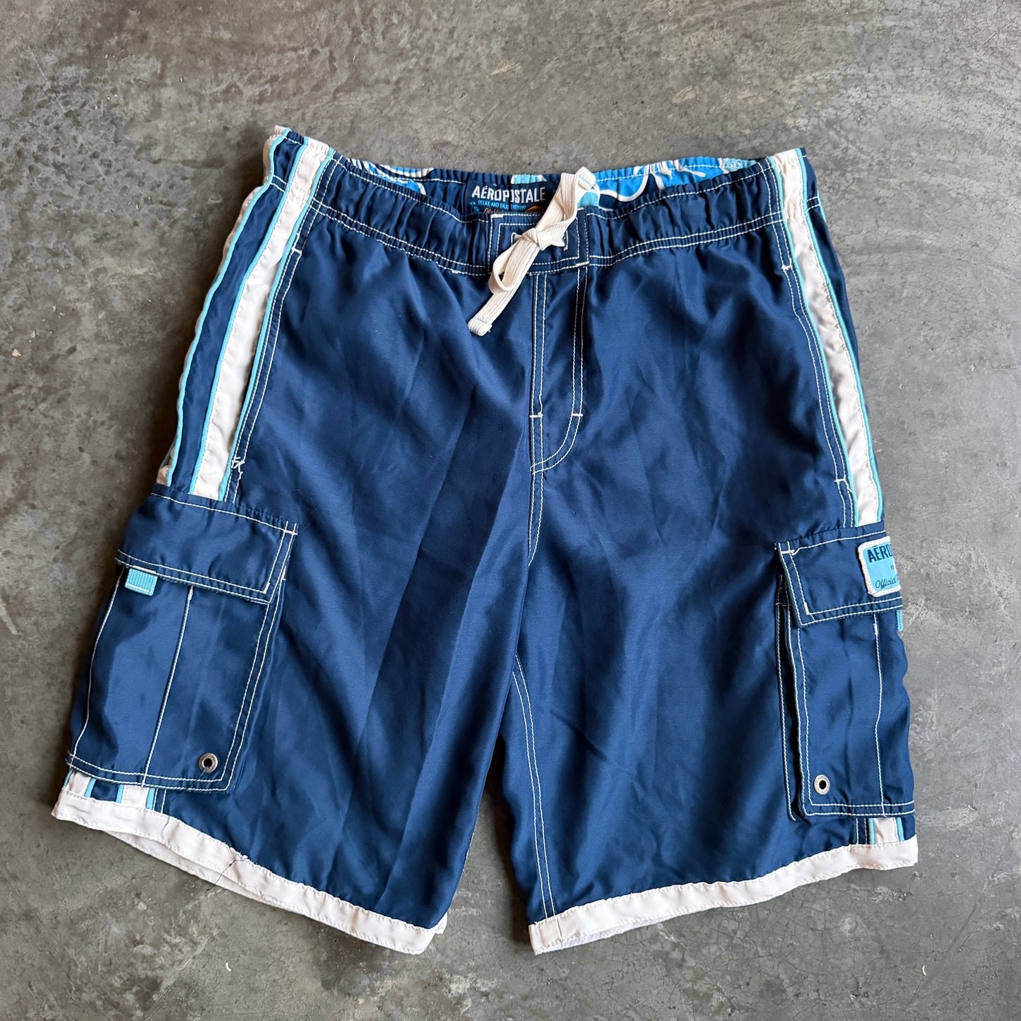 Aeropostale Side Panel Patch Board Shorts Baggy - 33