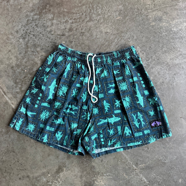 AOP Shark Fish Graphic Shorts 4