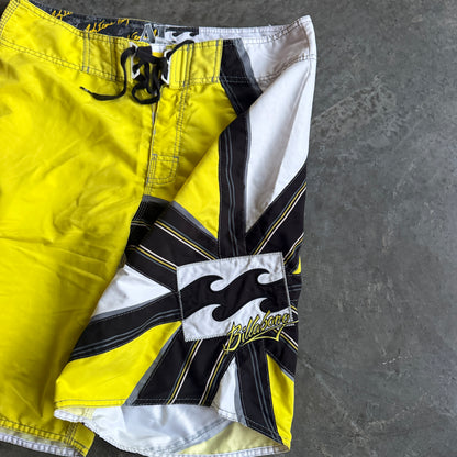 Billabong x Andy Irons Rising Sun Yellow Black Board Shorts - 34