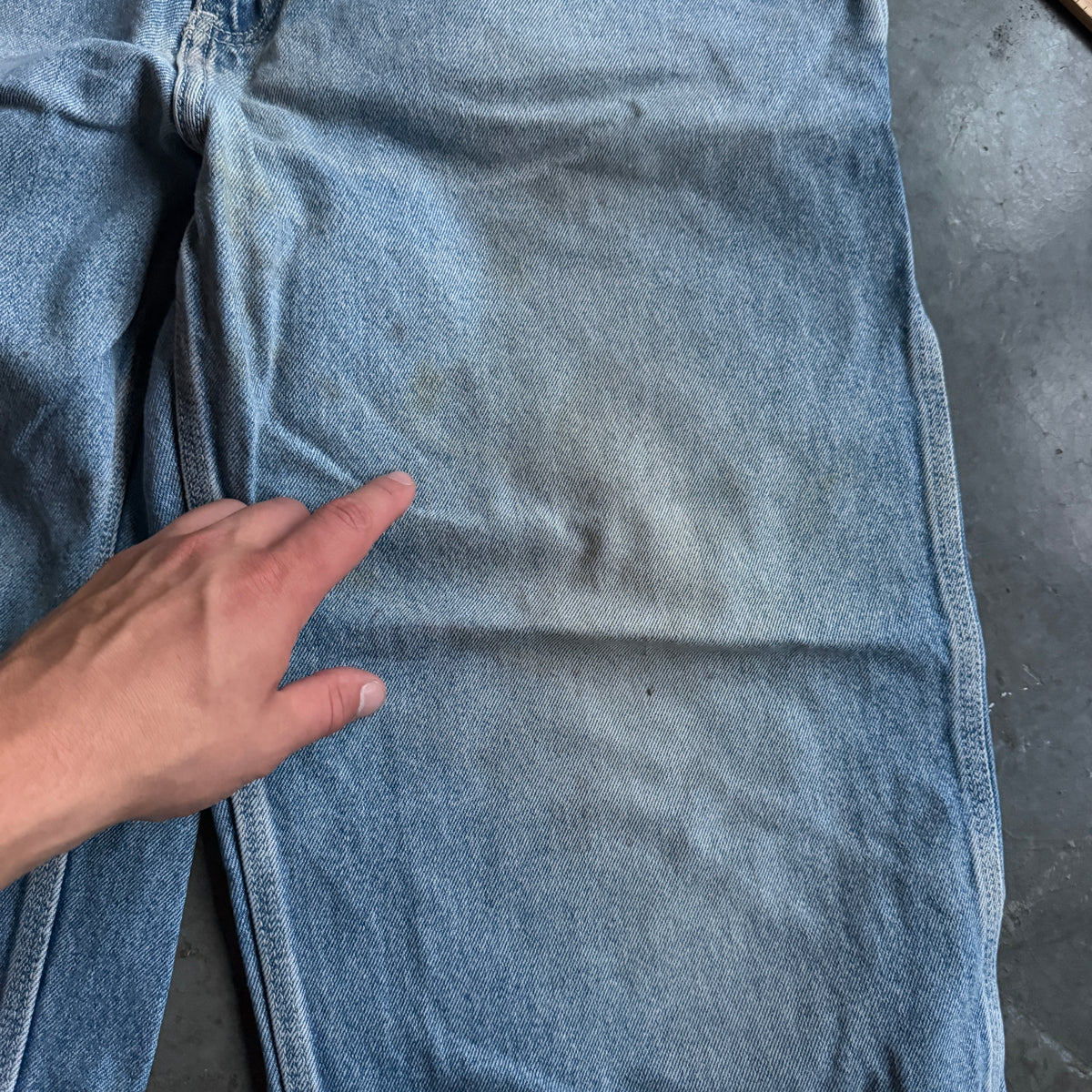 Quiksilver Saltwater Denim QSD Carpenter Light Wash Baggy Jeans 90's - 36
