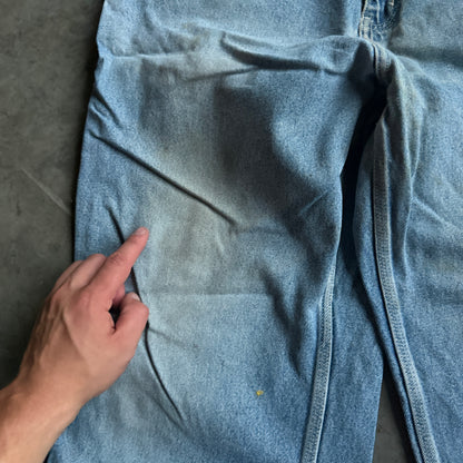Quiksilver Saltwater Denim QSD Carpenter Light Wash Baggy Jeans 90's - 36