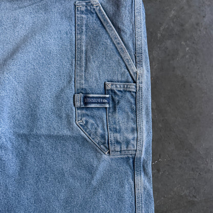 Quiksilver Saltwater Denim QSD Carpenter Light Wash Baggy Jeans 90's - 36