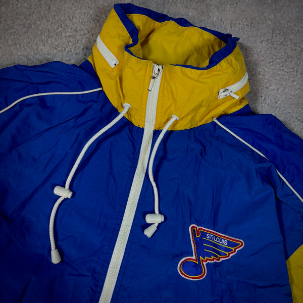 St. Louis Blues Windbreaker Jacket Logo Athletic 90's - XL hover
