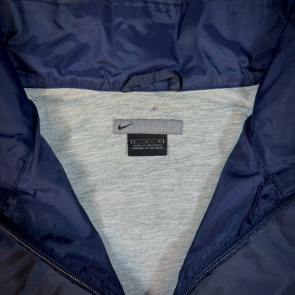 Nike Cotton Lined Windbreaker Jacket Faded Logo 00's - L