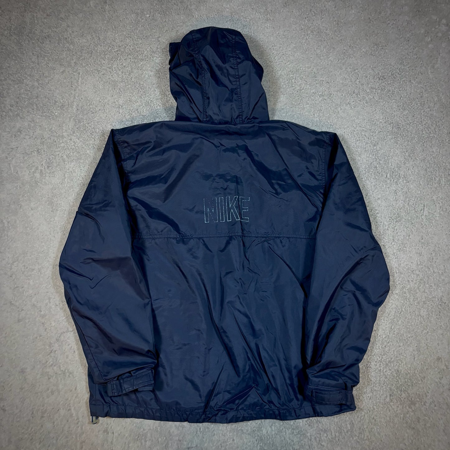 Nike Cotton Lined Windbreaker Jacket Faded Logo 00's - L