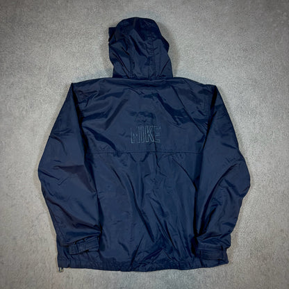 Nike Cotton Lined Windbreaker Jacket Faded Logo 00's - L