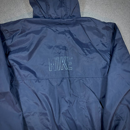Nike Cotton Lined Windbreaker Jacket Faded Logo 00's - L