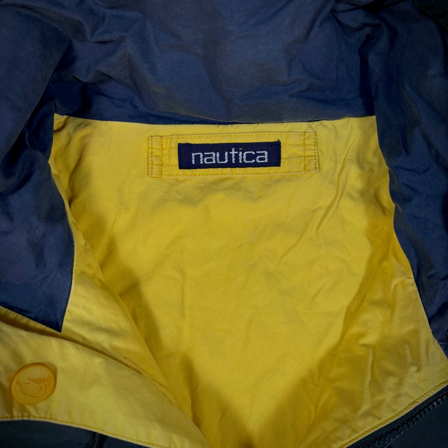 Nautica Colorblock Reversible Hooded Jacket 90's - XL