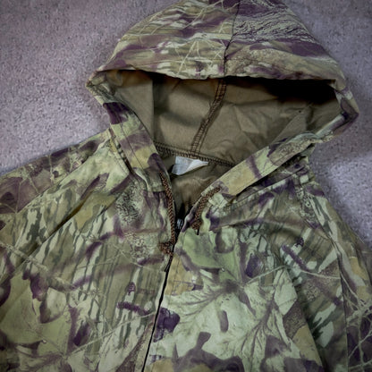 Vintage Camo Bomber Workwear Hooded Jacket 90's - XL