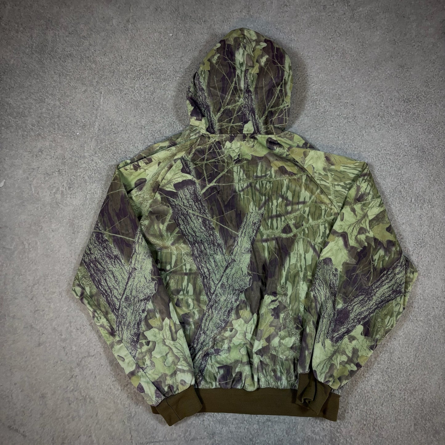 Vintage Camo Bomber Workwear Hooded Jacket 90's - XL