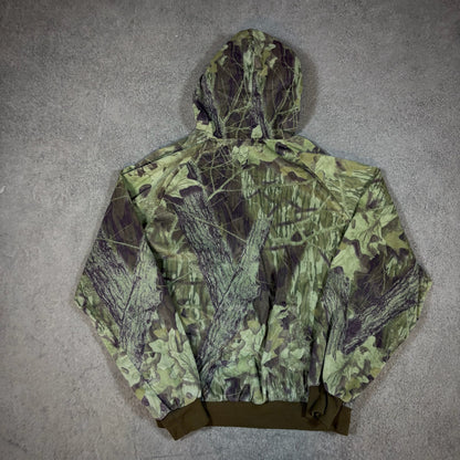 Vintage Camo Bomber Workwear Hooded Jacket 90's - XL