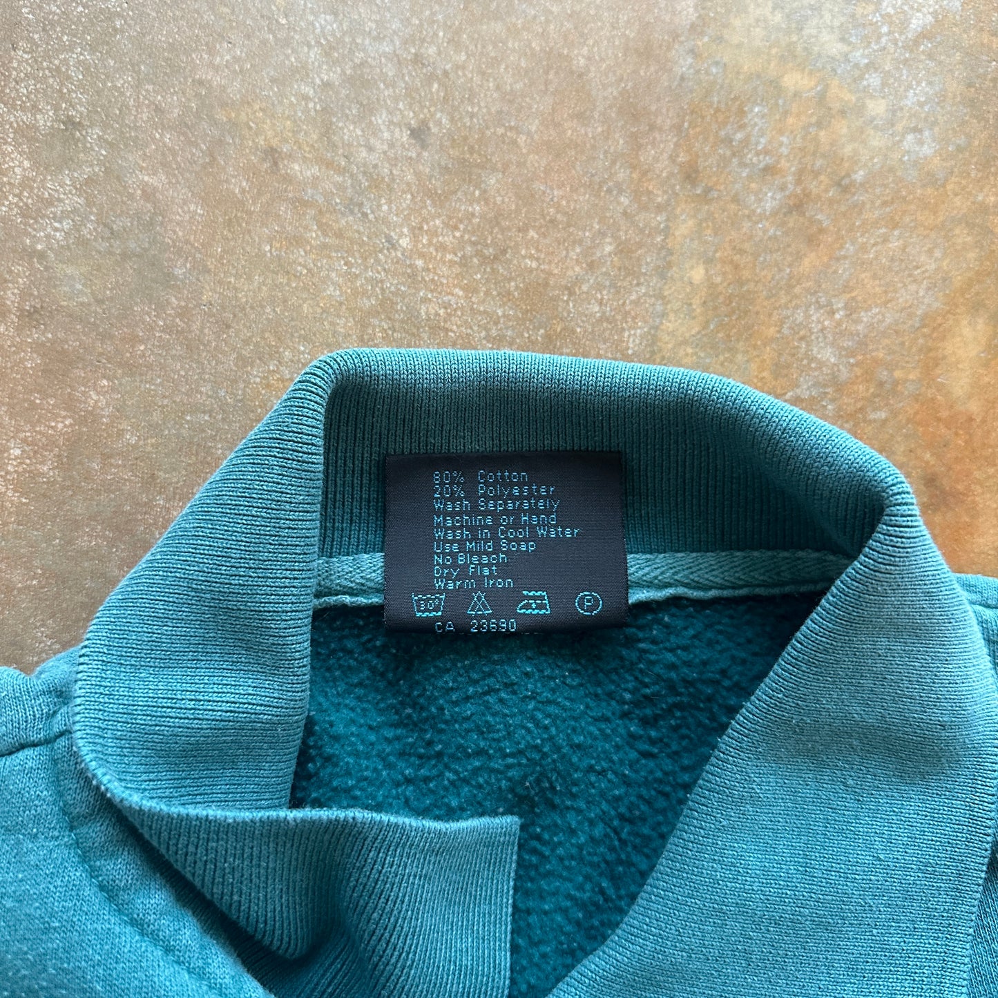Wilson Sport Whistler Canada Embroidered Teal Sweatshirt 90's - S