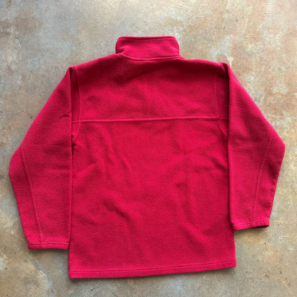 Russell Athletic Center Logo Embroidered Quarter Zip Fleece Sweatshirt 90's - S