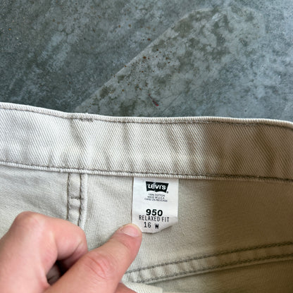 Vintage Levis Chino Shorts w/ Pyro Surf Patch - 34