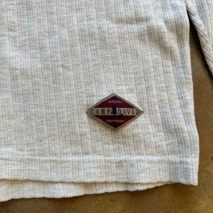 Camp David Henley Fishing Salmon Embroidered Shirt 90's - 2XL