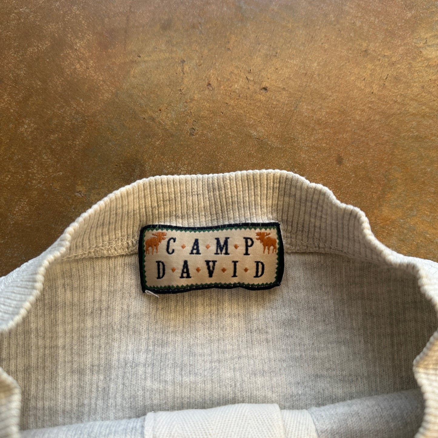 Camp David Henley Fishing Salmon Embroidered Shirt 90's - 2XL