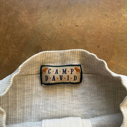 Camp David Henley Fishing Salmon Embroidered Shirt 90's - 2XL