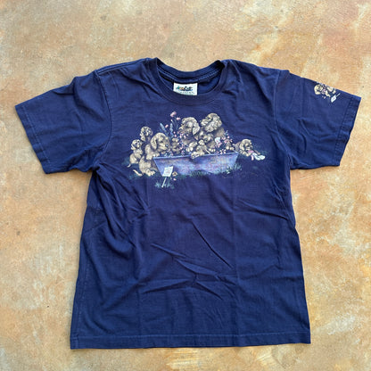 Northern Reflections Womens Puppies Dogs Graphic Fall Shirt 90's - Women's S