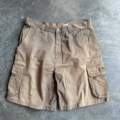 Brown Chino Shorts w/ Pyro Surf Patch - 34