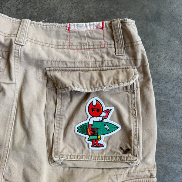 American Eagle Cargo Shorts w/ Pyro Surf Patch - 33 hover