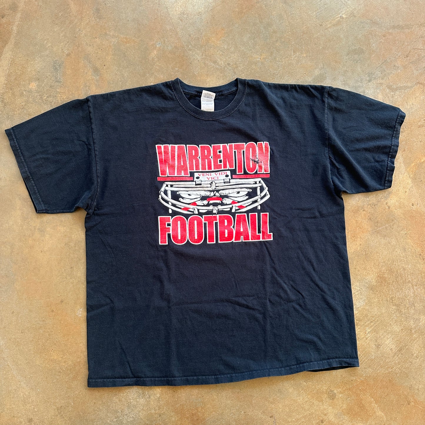 Warrenton High School Football Helmet Graphic Double Sided Skull 00's - 2XL