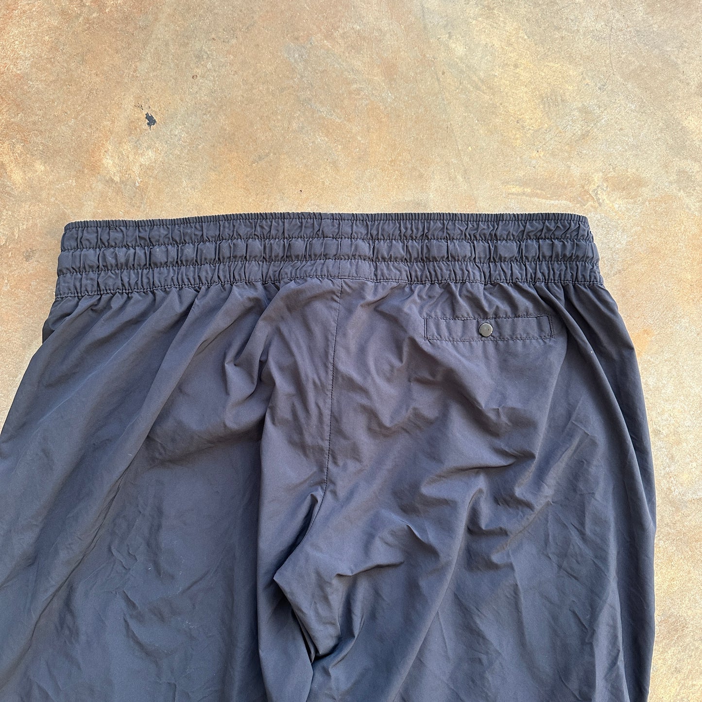 Nike Baggy Black Track Pants Tape Stripe Gray Tag 00's - 2XL