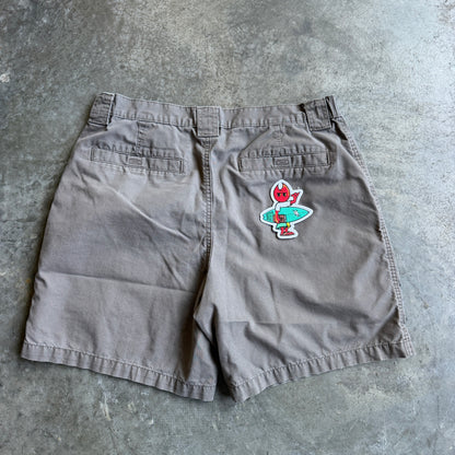 Faded Gray Shorts w/ Pyro Surf Patch - 36