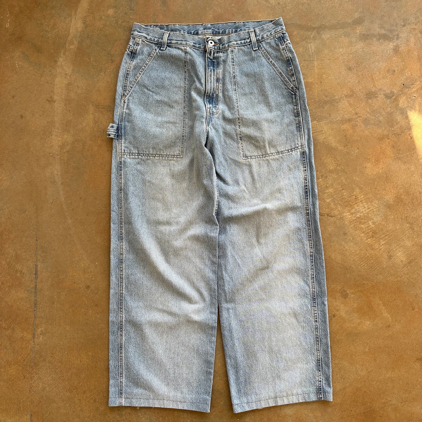 Levis Dry Goods Carpenter Baggy Loose Skater Light Wash Jeans 90's - 34