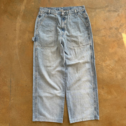 Levis Dry Goods Carpenter Baggy Loose Skater Light Wash Jeans 90's - 34