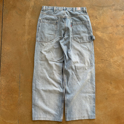 Levis Dry Goods Carpenter Baggy Loose Skater Light Wash Jeans 90's - 34
