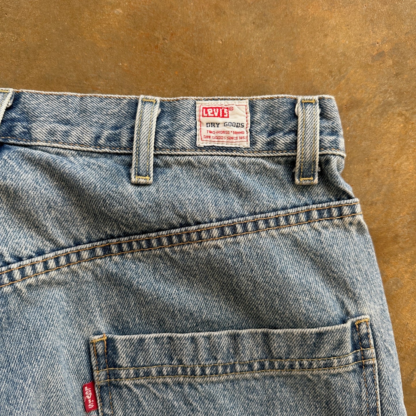Levis Dry Goods Carpenter Baggy Loose Skater Light Wash Jeans 90's - 34