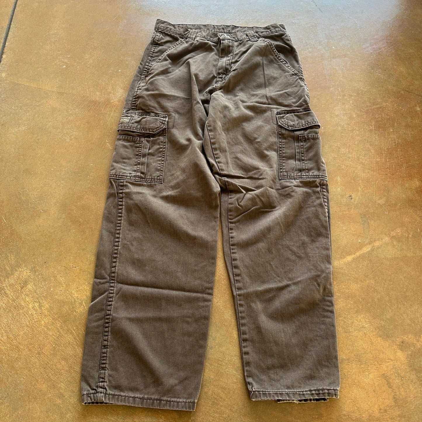 Wrangler Originals Brown Baggy Cargo Pants Skater 00's - 28
