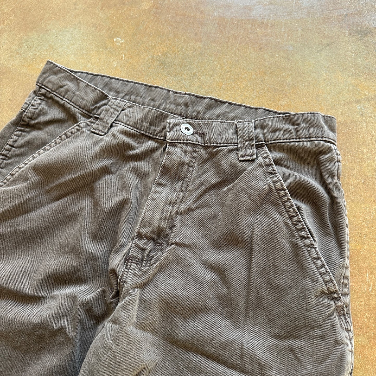 Wrangler Originals Brown Baggy Cargo Pants Skater 00's - 28