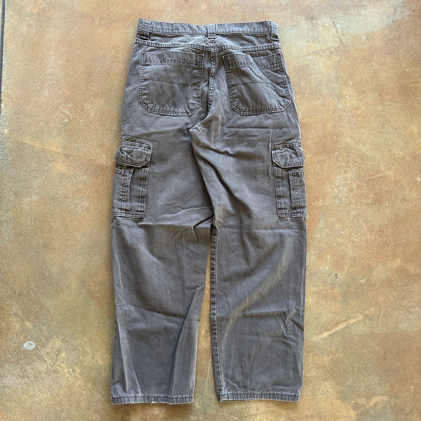 Wrangler Originals Brown Baggy Cargo Pants Skater 00's - 28