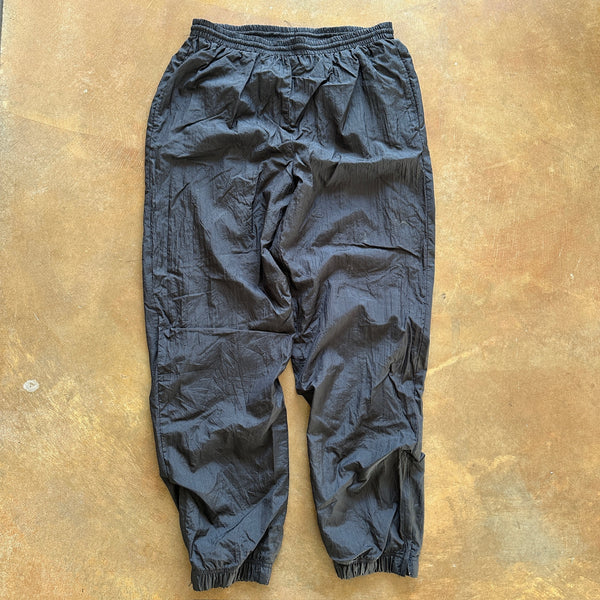 Olympics USA JC Penneys Black Baggy Windbreaker Pants 90's - L