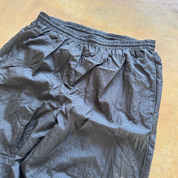 Olympics USA JC Penneys Black Baggy Windbreaker Pants 90's - L hover