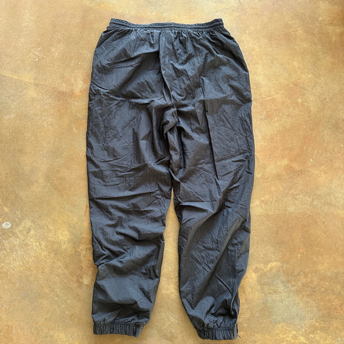Olympics USA JC Penneys Black Baggy Windbreaker Pants 90's - L