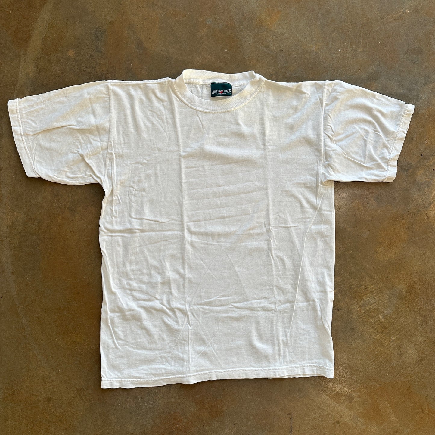 American Eagle Blank White Oversized Boxy Shirt 90's - M