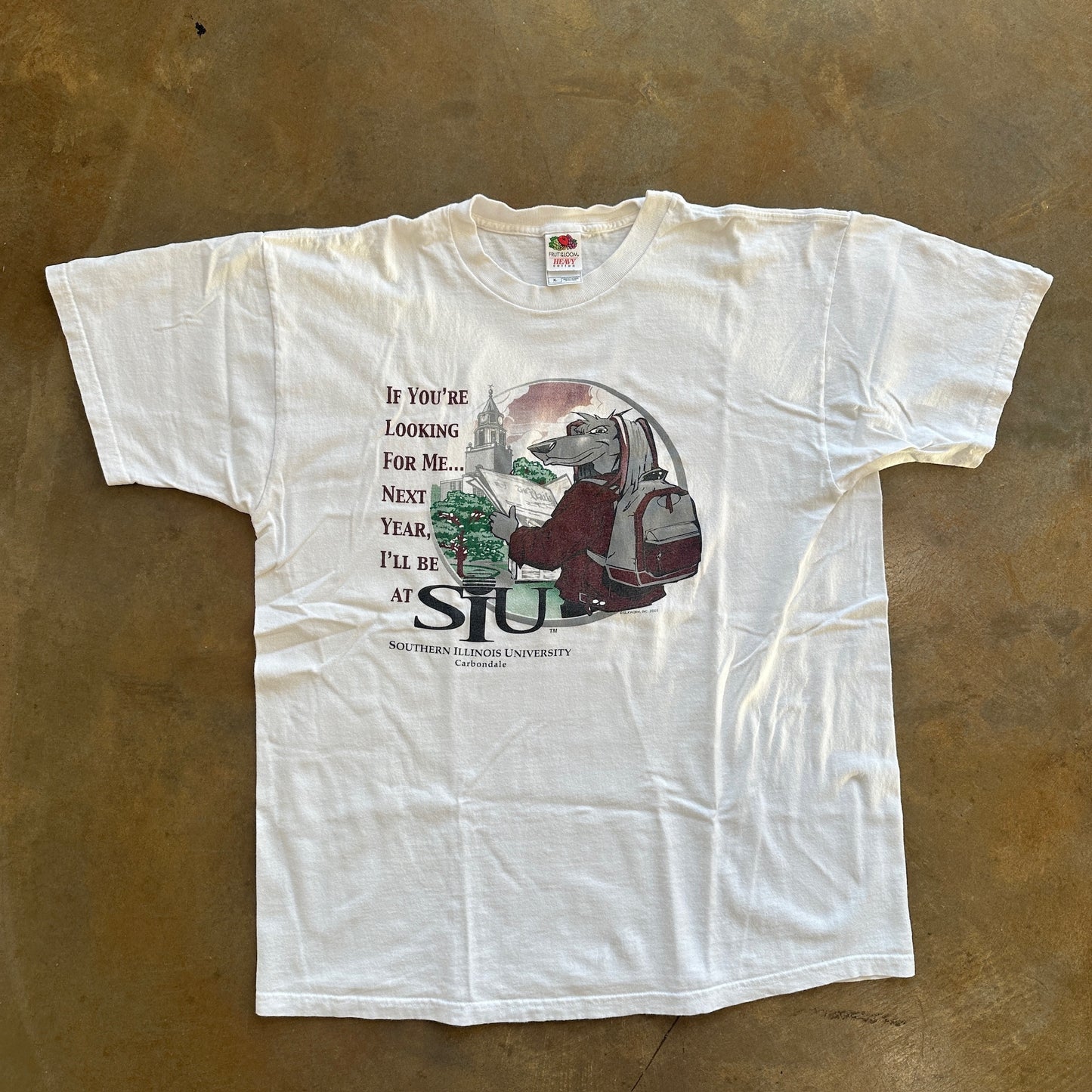 SIU Southern Illinois University Carbondale Graphic Freshman Shirt 00's - XL