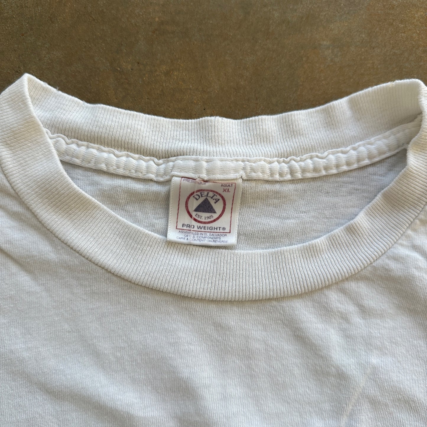 Pepsi Faded Graphic Shirt White 90's - XL